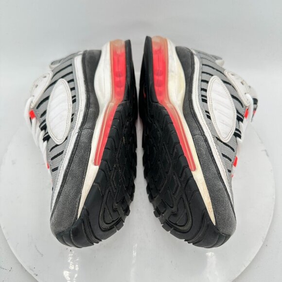 Nike Air Max 98 Women Size 9 AH6799-104 Red White Silver Grey Training Shoes - Picture 7 of 11